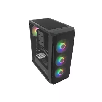 Carcasa PC Fury SHOBO/Midi Tower/Transpar./Negru