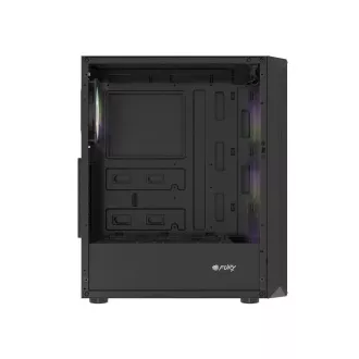 Carcasa PC Fury SHOBO/Midi Tower/Transpar./Negru