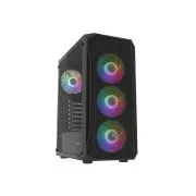 Carcasa PC Fury SHOBO/Midi Tower/Transpar./Negru