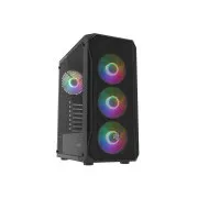 Carcasa PC Fury SHOBO/Midi Tower/Transpar./Negru