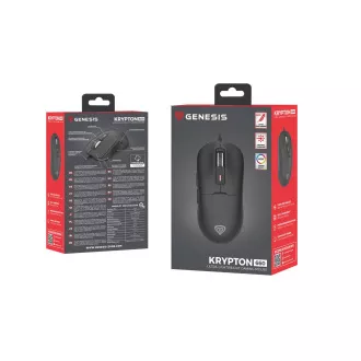 Mouse pentru jocuri Genesis KRYPTON 660/Gaming/Optic/12.000 DPI/USB-A cu fir/Negru