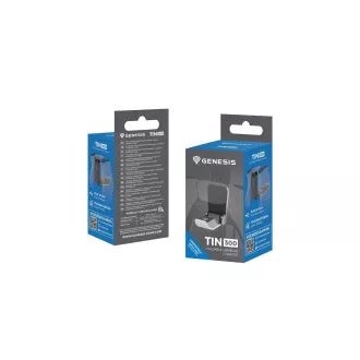 Încărcător pentru gamepad Genesis TIN 300 pentru consola PS5, alb-negru