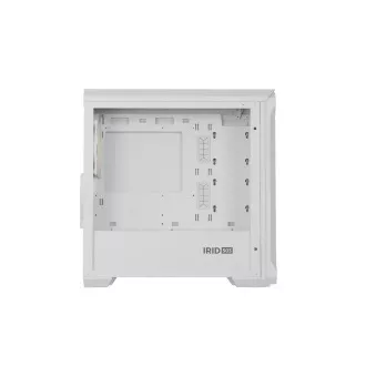 Carcasă computer Genesis IRID 503 ARGB LITE/Mini Tower/Transparentă/Albă Carcasă computer Genesis IRID 503 ARGB LITE/Mini Tower/Transparentă/Albă
