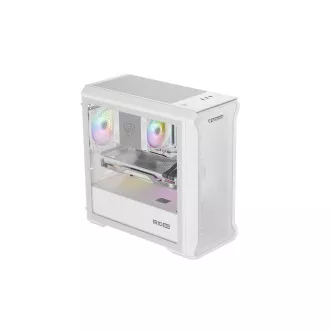 Carcasă computer Genesis IRID 503 ARGB LITE/Mini Tower/Transparentă/Albă Carcasă computer Genesis IRID 503 ARGB LITE/Mini Tower/Transparentă/Albă