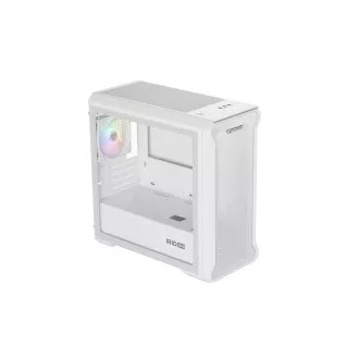 Carcasă computer Genesis IRID 503 ARGB LITE/Mini Tower/Transparentă/Albă Carcasă computer Genesis IRID 503 ARGB LITE/Mini Tower/Transparentă/Albă