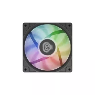 Ventilator Genesis OXAL 120 ARGB, pachet de 3, negru