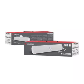 Soundbar de gaming Genesis HELIUM 312BT/Alb/Stereo/10W