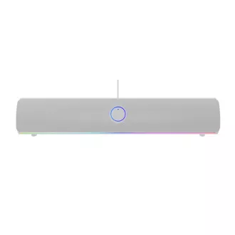 Soundbar de gaming Genesis HELIUM 312BT/Alb/Stereo/10W