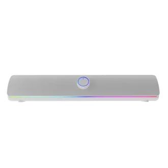 Soundbar de gaming Genesis HELIUM 312BT/Alb/Stereo/10W