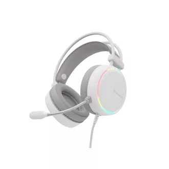 Căști de gaming cu microfon Genesis NEON 613 G2/Jack/Stand/alb