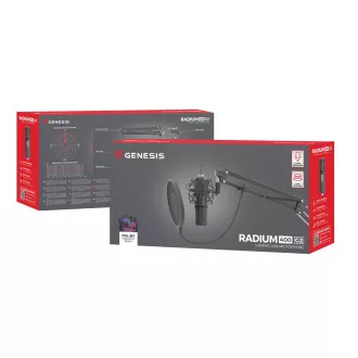 Microfon de streaming Genesis RADIUM 400 G2, USB Microfon de streaming Genesis RADIUM 400 G2, USB