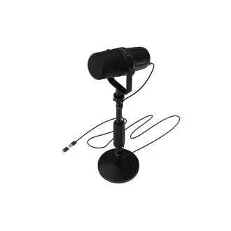 Microfon de streaming Genesis RADIUM 750D, USB/XLR, stativ