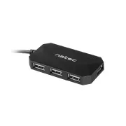 Hub Natec Locust 4x HUB USB 2.0, negru