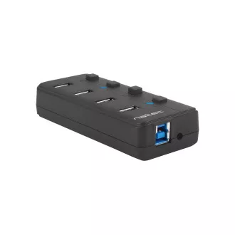 Hub activ Natec Mantis 2 cu funcție de încărcare 4x HUB USB 3.0, comutator de alimentare, adaptor de alimentare Hub activ Natec Mantis 2 cu funcție de încărcare 4x HUB USB 3.0, comutator de alimentare, adaptor de alimentare