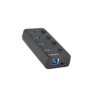 Hub activ Natec Mantis 2 cu funcție de încărcare 4x HUB USB 3.0, comutator de alimentare, adaptor de alimentare Hub activ Natec Mantis 2 cu funcție de încărcare 4x HUB USB 3.0, comutator de alimentare, adaptor de alimentare