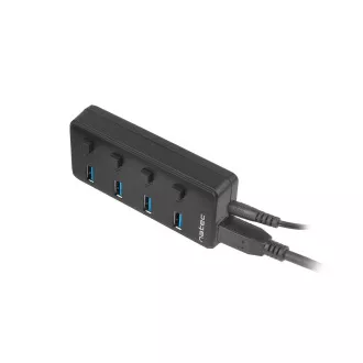 Hub activ Natec Mantis 2 cu funcție de încărcare 4x HUB USB 3.0, comutator de alimentare, adaptor de alimentare Hub activ Natec Mantis 2 cu funcție de încărcare 4x HUB USB 3.0, comutator de alimentare, adaptor de alimentare