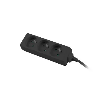 Cablu prelungitor Lanberg PS0, 3 prize, 3m, negru