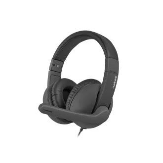 Căști NATEC cu microfon RHEA, negru