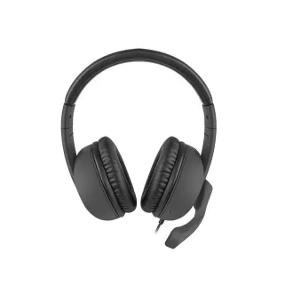 Căști NATEC cu microfon RHEA, negru