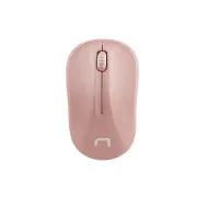 Mouse optic Natec TOUCAN/1600 DPI/Călătorie/Optic/1600 DPI/USB fără fir/Alb-roz
