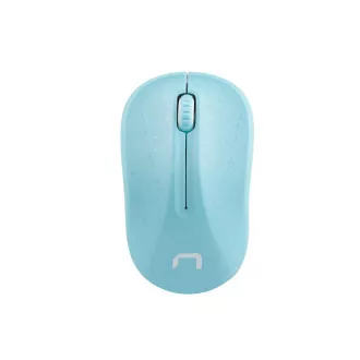 Mouse optic Natec TOUCAN/1600 DPI/Călătorie/Optic/1600 DPI/USB fără fir/Alb-albastru