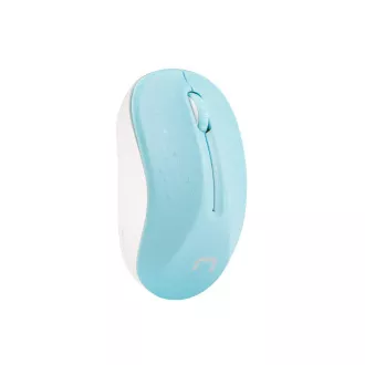 Mouse optic Natec TOUCAN/1600 DPI/Călătorie/Optic/1600 DPI/USB fără fir/Alb-albastru