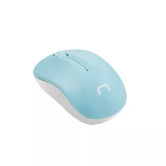 Mouse optic Natec TOUCAN/1600 DPI/Călătorie/Optic/1600 DPI/USB fără fir/Alb-albastru