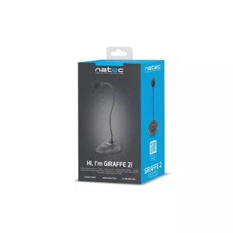 Microfon Natec GIRAFFE 2, Mini Jack, negru