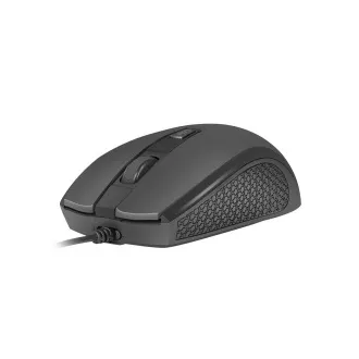 Mouse optic Natec HOOPOE 2/1600 DPI/Office/Optic/1600 DPI/USB cu fir/Negru