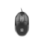 Mouse optic Natec VIREO 2/1000 DPI/Office/Optic/1000 DPI/USB cu fir/Negru