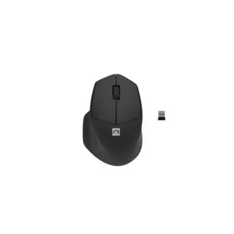 Mouse optic Natec SISKIN 2/Office/Optic/Pentru dreptaci/1600 DPI/USB+BT/Negru