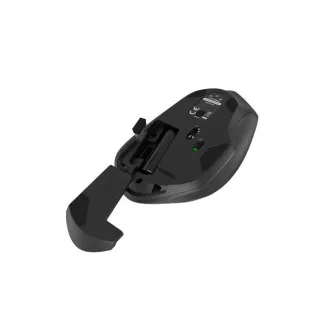 Mouse optic Natec SISKIN 2/Office/Optic/Pentru dreptaci/1600 DPI/USB+BT/Negru