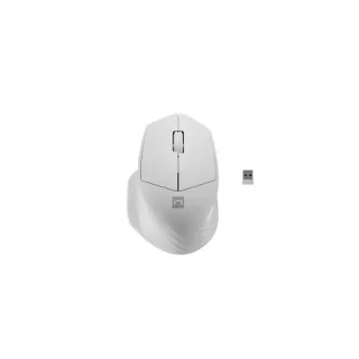 Mouse optic Natec SISKIN 2/Office/Optic/Pentru dreptaci/1600 DPI/USB+BT/Alb