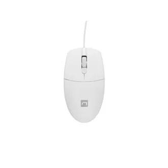 Mouse optic Natec RUFF 2/1000 DPI/Office/Optic/1000 DPI/USB cu fir/Alb