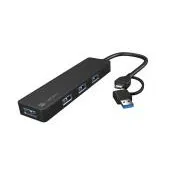 Hub Natec MAYFLY 4xUSB-A 3.0 HUB + adaptor USB-A