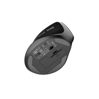 Natec CRAKE 2/Office/Optic/Pentru stângaci/2400 DPI/USB+BT/Negru