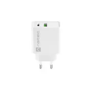 Incarcator universal Natec RIBERA 20W 1X USB-A + 1X USB-C, alb