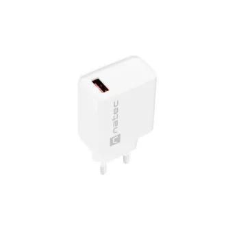 Incarcator universal Natec RIBERA 18W 1X USB-A, alb