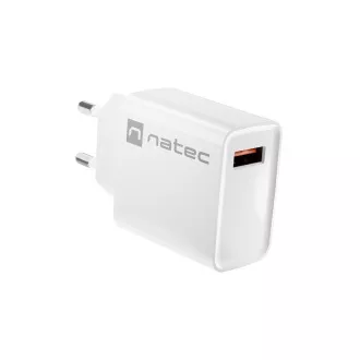 Incarcator universal Natec RIBERA 18W 1X USB-A, alb