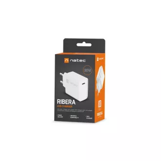 Incarcator universal Natec RIBERA 20W 1X USB-C, alb