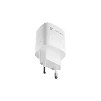 Încărcător universal USB Natec RIBERA GaN 30W, 1X USB-A, 1X USB-C, alb