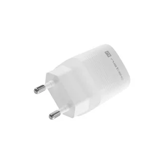 Încărcător universal USB Natec RIBERA GaN 30W, 1X USB-A, 1X USB-C, alb