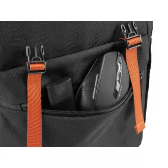 Rucsac pentru nb Natec NIALA 15.6", 18 L, negru - portocaliu
