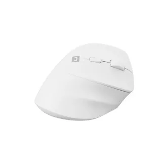 Mouse wireless Natec CRAKE 2/Office/Optic/2.400 DPI/USB+BT/Alb/Vertical/Optic/Pentru utilizatori dreptaci