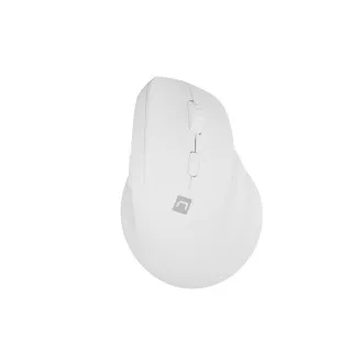 Mouse wireless Natec CRAKE 2/Office/Optic/2.400 DPI/USB+BT/Alb/Vertical/Optic/Pentru utilizatori dreptaci