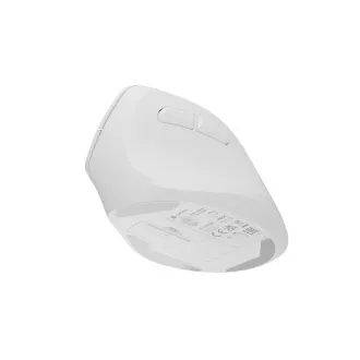 Mouse wireless Natec CRAKE 2/Office/Optic/2.400 DPI/USB+BT/Alb/Vertical/Optic/Pentru utilizatori dreptaci