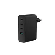 Încărcător USB universal Natec GaN 100W, 3X USB-C, 1X USB-A, Negru
