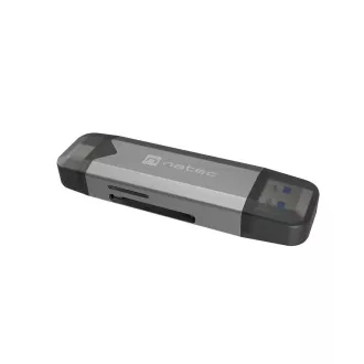 Cititor de carduri Natec SCARAB 3 USB-A + USB-C 3.1 GEN 1/microSD/microSDHC/microSDXC/SD/SDHC/SDXC/T-Flash