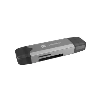 Cititor de carduri Natec SCARAB 3 USB-A + USB-C 3.1 GEN 1/microSD/microSDHC/microSDXC/SD/SDHC/SDXC/T-Flash