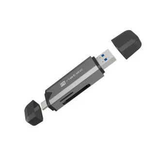 Cititor de carduri Natec SCARAB 3 USB-A + USB-C 3.1 GEN 1/microSD/microSDHC/microSDXC/SD/SDHC/SDXC/T-Flash Cititor de carduri Natec SCARAB 3 USB-A + USB-C 3.1 GEN 1/microSD/microSDHC/microSDXC/SD/SDHC/SDXC/T-Flash